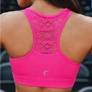 ZYIA bomber hot pink sports bra